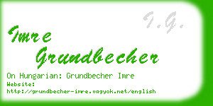 imre grundbecher business card